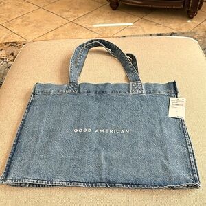 Good American denim tote (NWT)